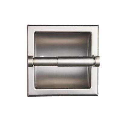 Tileon Wall-Mount Single Post Toilet Paper Holder in Brushed Gold