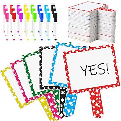 Yardwe 2Pcs Props Auction Paddles Answer Tablets Bidding Paddles Mini Dry  Erase Board Teacher Event Supplies Thumbs up Thumbs Down Paddles Auction