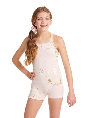 Justice Girls Floral Dance and Gymnastics Leotard With Scrunchie, Sizes  XS-XL, 1-Pack