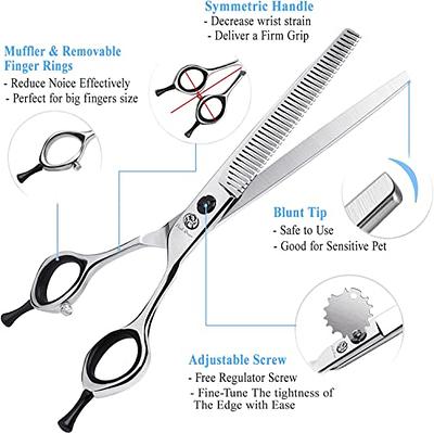 PET MAGASIN Professional Thinning Scissors with Toothed Blade