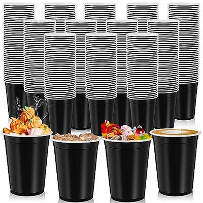 Uiifan 50 Pieces 9 oz Plastic Cups Disposable Drinking Cups Bulk