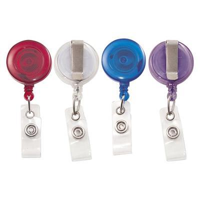 Staples Badge Reels 33 Retractable Cord Length Vinyl/Metal Assorted Colors  5/Pack (36682/3747217) 