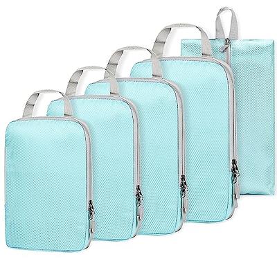 YYDSLEE Compression Packing Cubes for Travel Carry on Suitcase Organizer  Bags Expandable Travel bags Organizer for Luggage Compression Bags Travel  Essentials+ Shoe Bag, Laundry Bag, 6 Set(Blue & Grey) - Yahoo Shopping