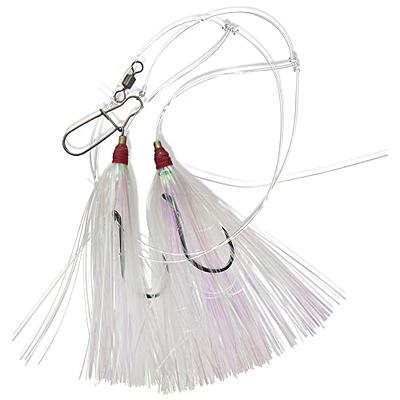 3 Pack '2/0' Bead Rig Surf Fishing Hi-lo Double Drop Hand-tied