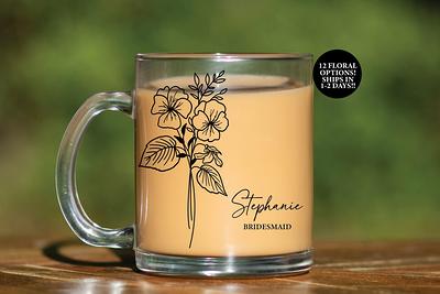 Personalized Glass Coffee Mug