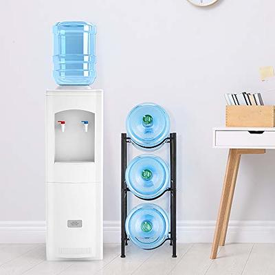 Giantex Top Loading Water Cooler Dispenser 5 Gallon Normal Temperature Water and Hot Bottle Load Electric Home with Storage Cabi