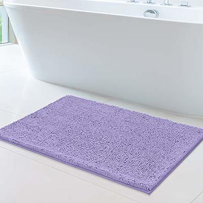 Soft Plush Chenille Bathroom Rug, Absorbent Microfiber Bath Mat, Machine  Washable, Non-Slip Grip, Quick-Dry, Thick Shag Carpet Great for Bath, Shower  Floor, Bedroom, or Door Mat (Black, 24x39) - Yahoo Shopping