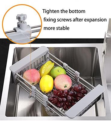 Surlong Expandable Dish Drying Rack Over The Sink Dish Basket