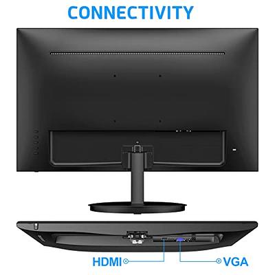  KOORUI 24 Inch Computer Monitor Full HD 1920 x 1080p VA Display  75Hz 3000:1 Contrast Ratio with HDMI, VGA, Frameless, 75 x 75 mm VESA  Mountable, Ergonomic Tilt, Black : Electronics