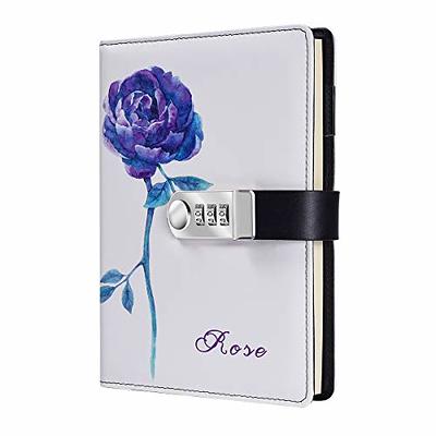 A5 Creative Password Lock Journal Pu Leather Combination Lock Diary