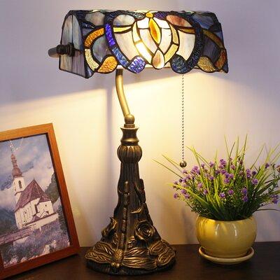 15 Vintage Bankers Lamp Light Black Desk Piano Library Lamp Glass Shade