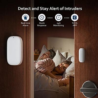 Fuers Tuya Smart Home WiFi Door Sensor Door Open Detectors Security  Protection Alarm System Home Security Alert Security Alarm