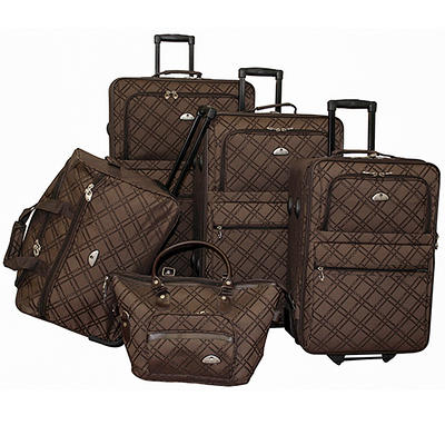 American Flyer Signature 4pc Softside Luggage Set - Brown