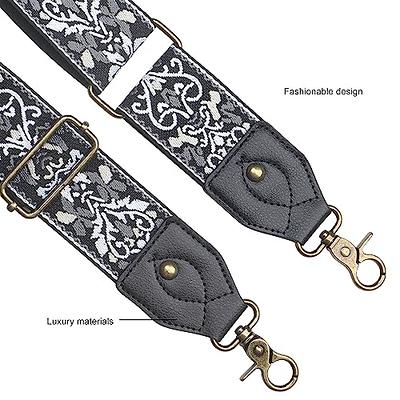 Purse Strap, 2Wide Full Grain Cowhide Shoulder Strap Adjustable  Replacement,Jacquard Embroidery Multi-pattern Crossbody Bag Straps for  Handbag,Crossbody Bags(Pearl white) - Yahoo Shopping