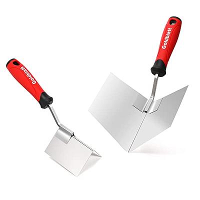 Stainless Steel Plaster Trowel,Drywall Tools Finishing Trowel with Soft  Handle, Plaster Tool Construction Spatula for Painting Wall Squeegee