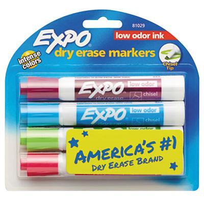 Expo Dry Erase Markers, Chisel Tip, Assorted, 36/Pack (2135174)