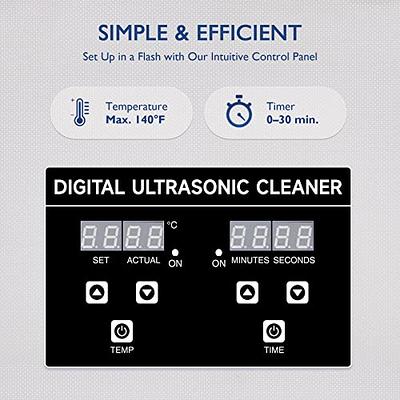 CREWORKS Ultrasonic Cleaner with Heater and Timer, 4 gal Digital Sonic  Cavitation Machine, 360W 15L Stainless Steel Jewelry Cleaner for  Professional Tool Watch Glasses Retainer Denture Parts Cleaning - Yahoo  Shopping