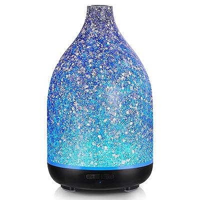 Cordless Essential Oil Diffusers, Portable Diffusers Aromatherapy  Ultrasonic Cool Mist Oil Diffuser with Warm Light, Wireless Diffuser  Humidifier for