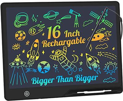 LCD Writing Tablet,16 Inch Colorful Screen Rechargeable Doodle Board  Toddler Educational Toys for 3 4 5 6 Years Old Boys Girls Reusable Portable Drawing  Tablet Christmas Toys Gifts for Kids (Black) - Yahoo Shopping