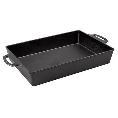 Lodge LSCP3 Rectangular Griddle Pan - 11 9/16 x 7 3/4, Cast Iron