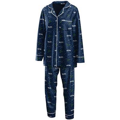 Women's WEAR by Erin Andrews College Navy Seattle Seahawks Long Sleeve  Button-Up Shirt & Pants Sleep Set - Yahoo Shopping