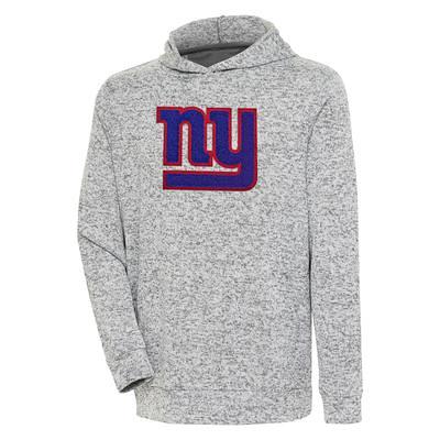 Women's Antigua White New York Giants Victory Chenille Pullover Hoodie