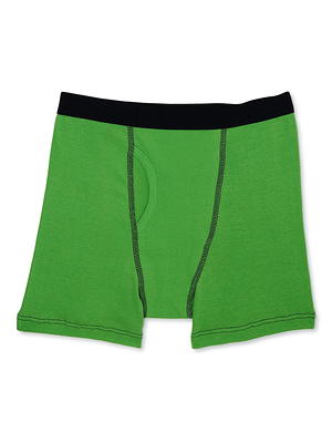 Wonder Nation Boys Underwear Soft Cotton Boxer Briefs, 10-Pack, Sizes S-XXL  & Husky 