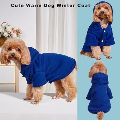 Warm Dog Winter Clothes Dogs Hoodies Fleece Sweatshirt Dogs Jacket