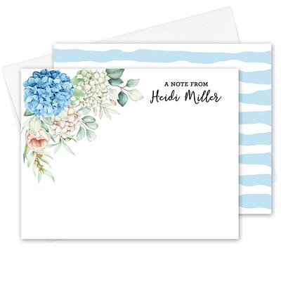 Floral Stationary Set for Women Personalized Thank You Cards