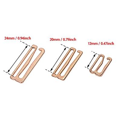 Tupalizy 30PCS Metal Bra Strap Hooks for Sewing Bikini Halter Tops Bathing  Suit Clips Clasp Swimsuit Adjustment Slides Hook Replacement for Lingerie