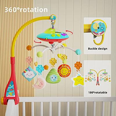  Baby Crib Mobile, Nursery Mobile for Crib with Music Motor  Spinner, Musical Crib Toys for Infants 0-6 Months Girls and Boys, Crib  Mount Mobiles with 36 lullabies, Blue : Baby