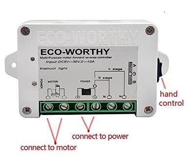 ECO-WORTHY Linear Actuator Motor Controller, Remote Positive