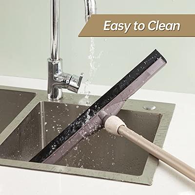 Eyliden Floor Squeegee Scrubber with Telescopic Handle, Heavy Duty Remove  Water Squeegee for Floor Cleaning, Scratch-Free Durable EVA Foam Blade  Squeegee for Bath Tile Glass Window - Yahoo Shopping