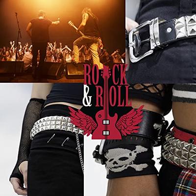 WELLATENT Studded Belt Punk Belt Y2K Goth Belt for Men or Women