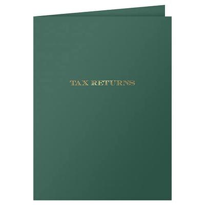 9 x 12 Matte Cardstock Presentation Folders - Green