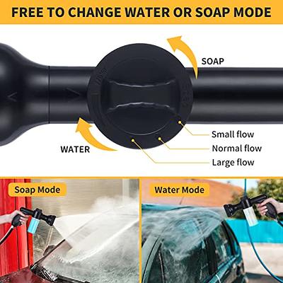 Pressure Hose Nozzle Foam Gun 8 In 1 Jet Spray Gun Soap Dispenser