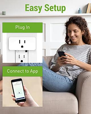 Kasa Outdoor Smart Plug, Smart Home Wi-Fi Outlet Timer, Max Load 15A/1875W,  IP64 Weather Resistance, Compatible with Alexa, Google Home & SmartThings,  No Hub Required, ETL Certified(KP401) 