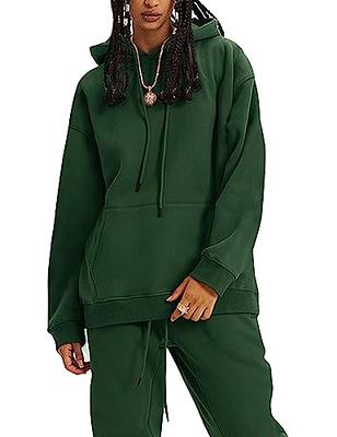 Jinhu Workout Sets for Women, Solid Drawstring Detail Thermal Lined  Sweatshirt & Sweatpants (Color : Green, Size : XL) : Buy Online at Best  Price in KSA - Souq is now : Fashion