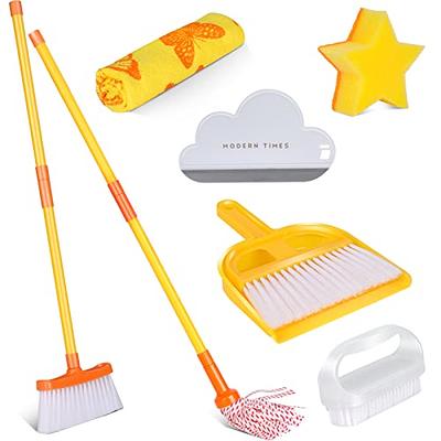 Kids Cleaning Set 12 Piece - Toy Cleaning Set Includes Broom, Mop, Brush,  Dust Pan, Duster, Sponge, Clothes, Spray, Bucket, Caution Sign, - Toy