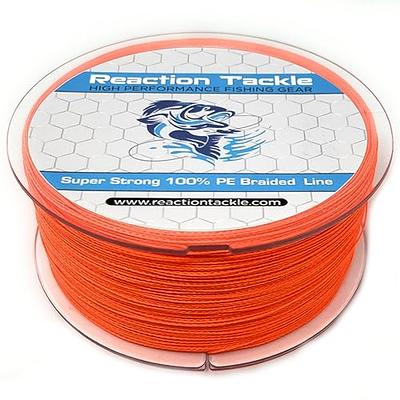 Reaction Tackle Braided Fishing Line Hi Vis Orange 30LB 500yd - Yahoo  Shopping