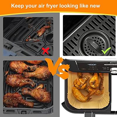 Air Fryer Disposable Liners , Air Fryer Liners Rectangle 8.6x 5.5'', Air Fryer Parchment Paper Liners, Air Fryer Accessories Baking Paper (100)