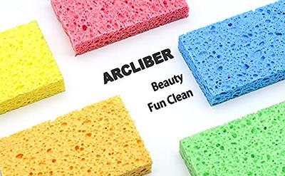 ARCLIBER Pack of 12 Non-Scratch Compressed Scrub Sponges Dish Scrubber for  Kitchen 