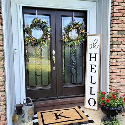 Hello Welcome Doormat | Custom Doormat | Housewarming Gift | Front Door Mat  | Cute Welcome Mat | Closing Gift | Realtor Gift | Porch Decor