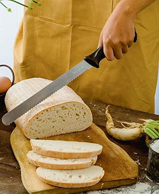 imarku 10-Inch Bread Serrated Knife, German Stainless with Ergonomic Handle