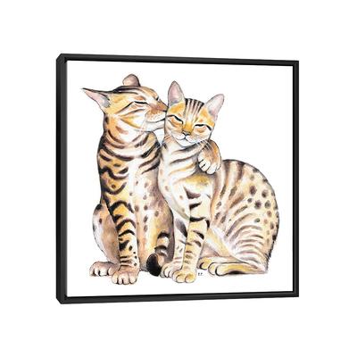 Stupell Industries The Cat's Pajamas Humor Framed On Canvas by Lil' Rue  Textual Art