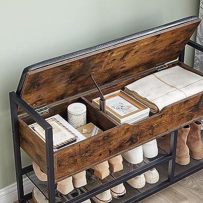 Reclaimed wood hallway bench / shoe storage / shoe bench / shoe