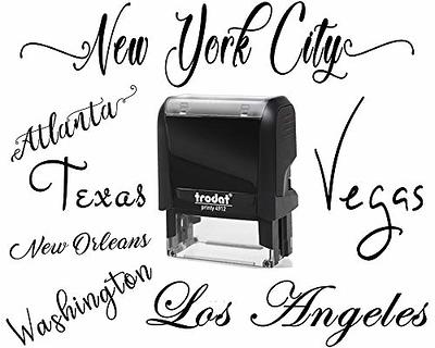 Personalized The Duncans Self-Inking Address Stamp and Ink with Name |  Personalized Couples Address Stamps | Custom Rubber Address Stamp (Xtra  Wide)