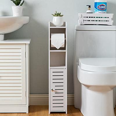 Small Bathroom Storage Cabinet, Narrow Bathroom Organizer, Corner Cabinet