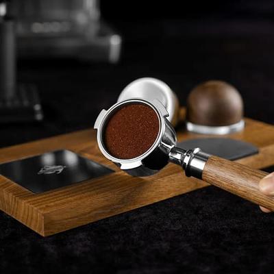  Roowest 5 Pack Espresso Accessories Kit Wooden Tamper Station  Coffee Distributor Tamper Espresso Stirrer Coffee Tamping Mat with Coffee  Brush, Multipurpose Espresso Tools for Bar Home Office, 58 mm: Home 
