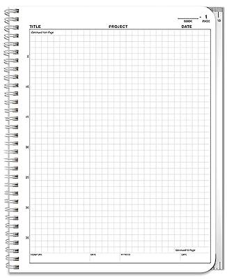  BookFactory Carbonless Lab Notebook (Scientific Grid